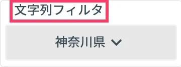 フィルタ名の編集