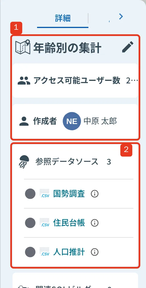 詳細ペイン