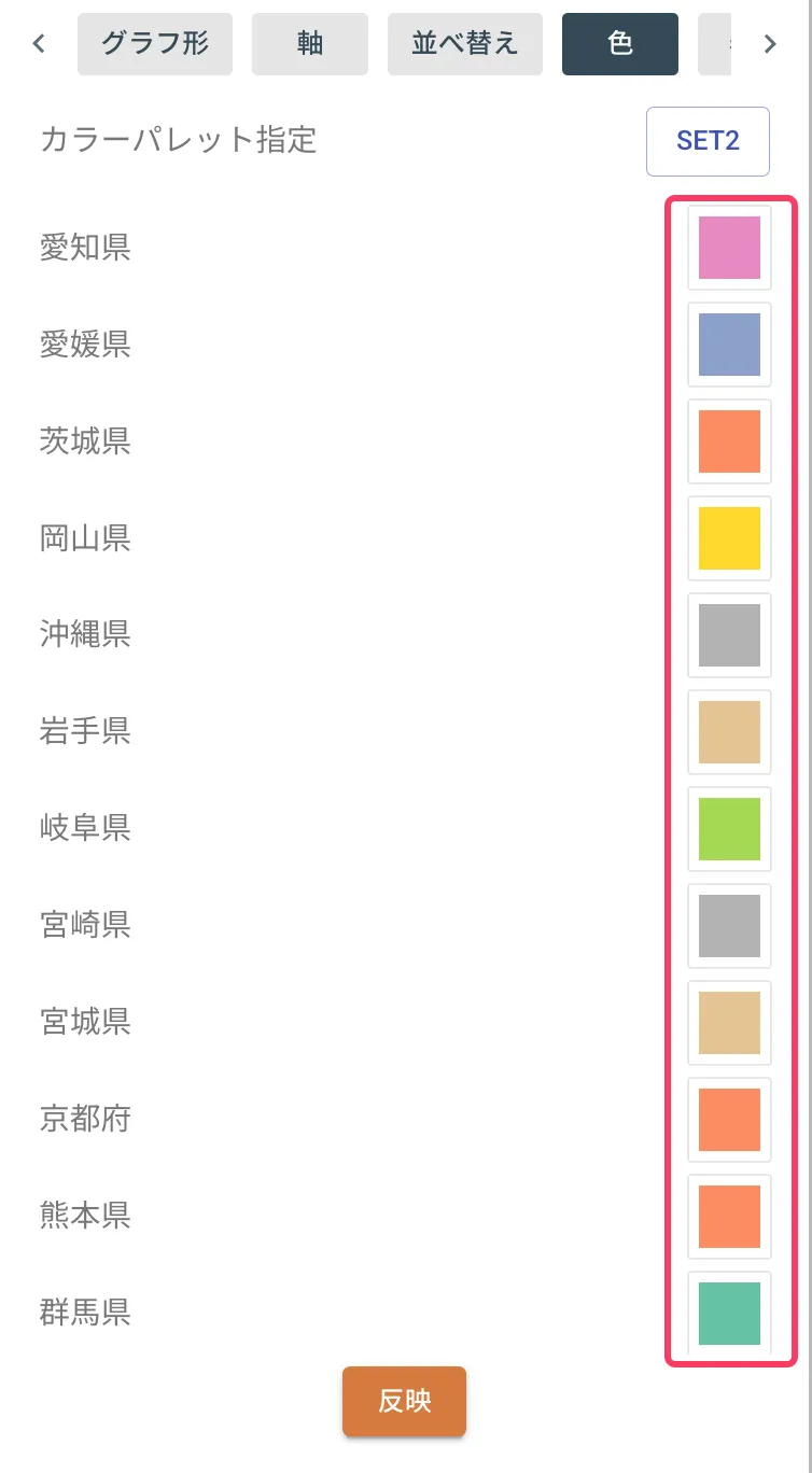 色変更